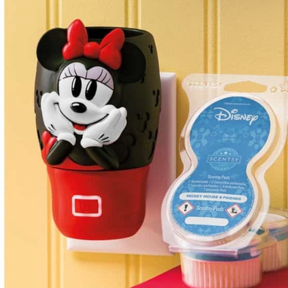 Scentsy Minnie Wall Fan Diffuser with Mickey & Friends Pods
